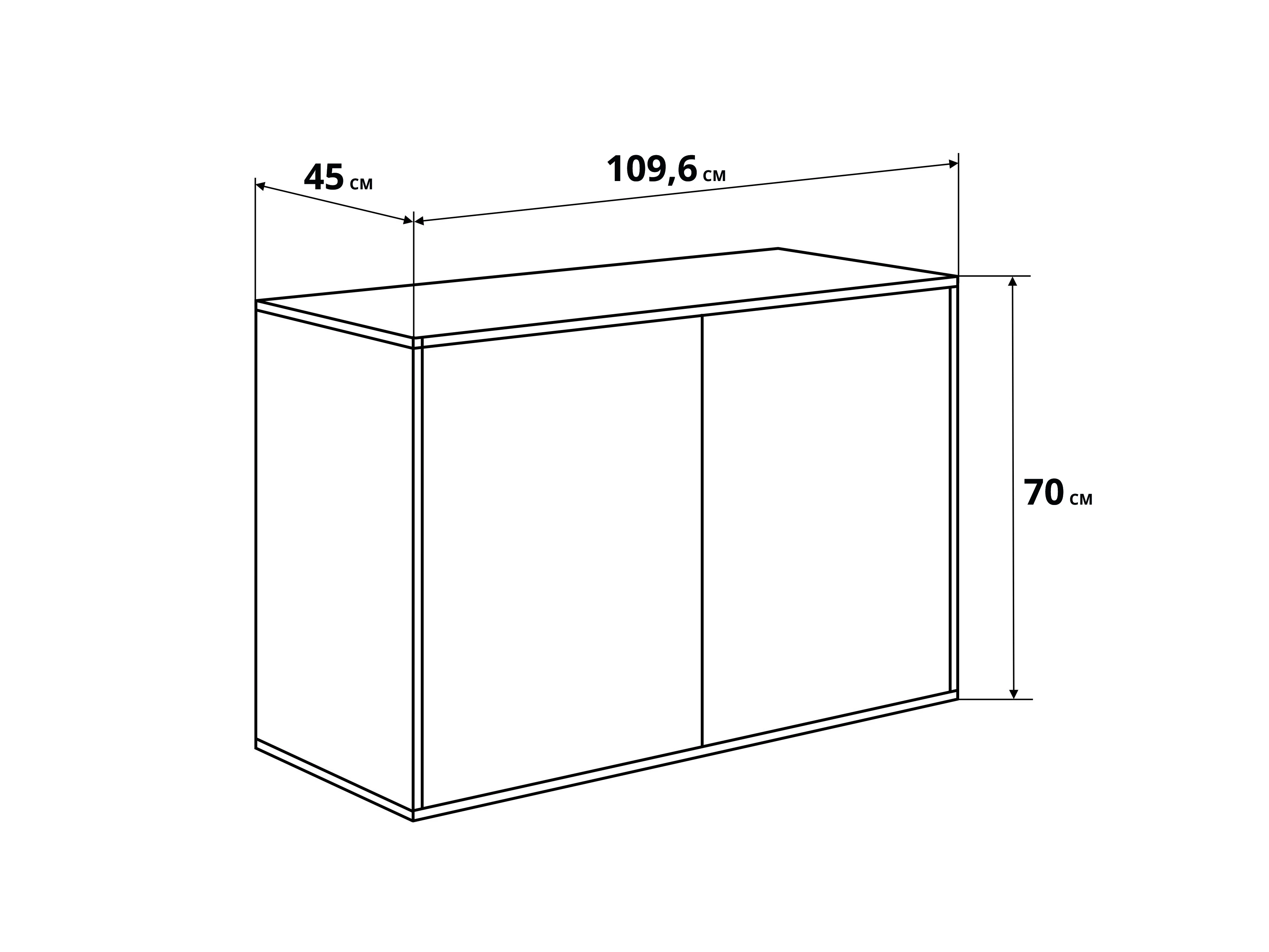 Armadio a muro con 2 porte Cemento / Antracite picture 8